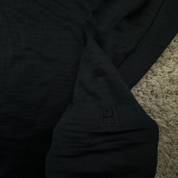 Patagonia Women Large Black Jacket 1/3 Zip Waffle Fleece Lined Chest Polartec - Picture 11 of 13